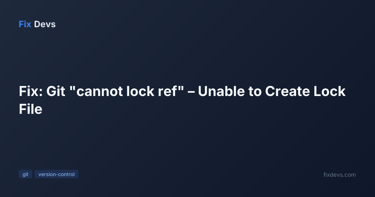 Fix: Git