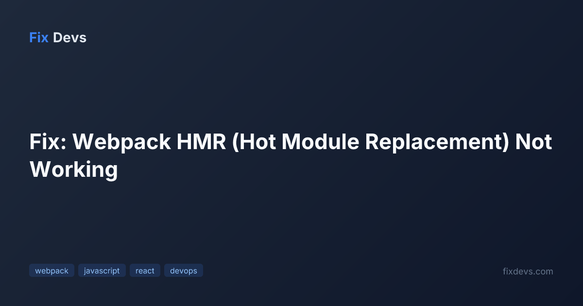 Nextwebpack Hmr